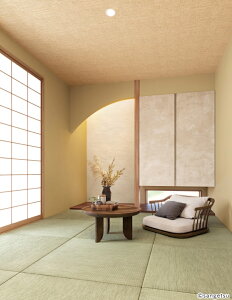 国産壁紙 のり付き壁紙/サンゲツ RE55711 ( 77-4077 ) / 汚れ防止 抗菌 不燃 防カビ / 和モダン 和柄 和風 砂壁 / ベージュ アイボリー / 天井やアクセントにも最適 / クロス DIY カスタム リ