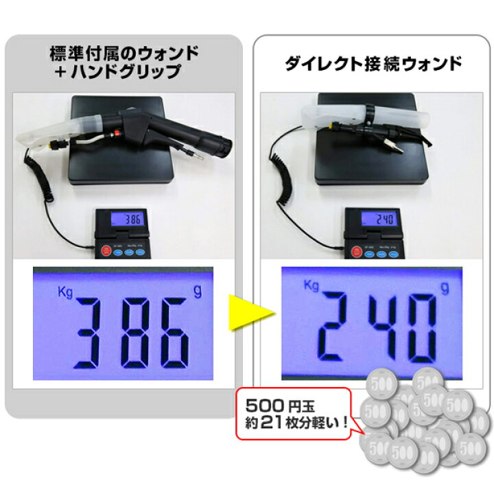 楽天市場】ダイレクト接続ウォンド ヒダカ シートクリーニング用 