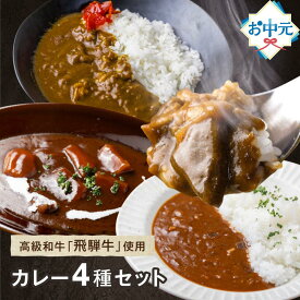 お中元 ギフト カレー 4種 4食 / 8食 お中元 レトルト ギフト カレーギフト 詰め合わせ 飛騨牛 レトルト 国産 黒毛和牛 ビーフカレー ビーフシチュー 常温 40代 50代 60代 70代 80代 グルメ 食べ物 飛騨高山 夏ギフト お中元ギフト 御中元
