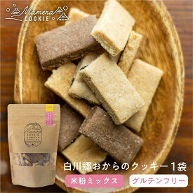 グルテンフリー 白川郷おからのまめなクッキー 140g お得用 おからクッキー 米粉MIX( ミックス ) 米粉バター ココア チョコチップ 深山豆富店 洋菓子 焼き菓子 お菓子 大豆のおやつ おしゃれ かわいい 贈答 ギフト 小麦粉不使用 グルテンフリー