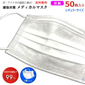 送料無料 無菌室製作 殺菌処理済 メディカルマスク 三層構造 マスク メルトブローン 耳が痛くならない ソフトゴム使用 使い捨て 使い捨てマスク サージカルマスク ウィルス かぜ 花粉 PM2.5