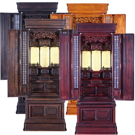 唐木仏壇・尼光 経机付【天然木材 四方練】54-18号【仏壇】必要な機能と品質を全て詰めたといっても過言ではない経机もセットになった最高級のオールインワン四方練仏壇