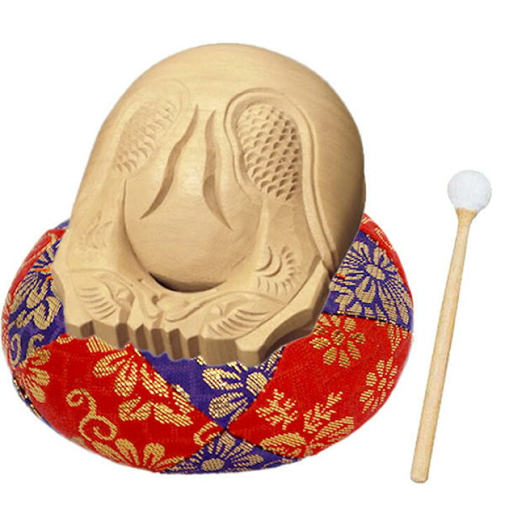 楽天市場】木魚セット サイズ：4.0寸（巾：12.0cm） : 仏壇・仏具 