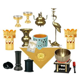 真宗 大谷派 仏具セット【金仏壇・唐木仏壇 上置用 中サイズ】ひだまり仏壇が独自にセレクトした「真宗 大谷派」に必要な仏具のオリジナルセットで金仏壇・唐木仏壇の上置の20号〜23号サイズに最適な仏具セット