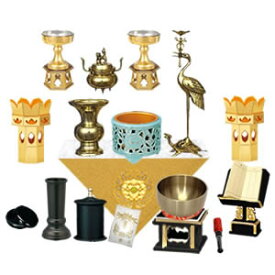 真宗 大谷派 仏具セット【金仏壇・唐木仏壇 上置用 大サイズ】ひだまり仏壇が独自にセレクトした「真宗 大谷派」に必要な仏具セットで金仏壇・唐木仏壇の上置きで大型の23号以上に最適な仏具セット