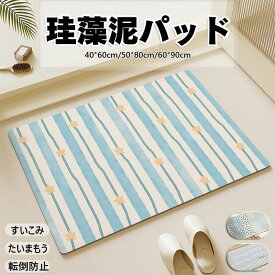 送料無料 バスマット 珪藻土 ソフト 速乾 洗える 割れない ノンアスベスト 珪藻土マット キッチンマット 珪藻土バスマット お風呂マット 吸水マット 柔らか フラワー 滑り止め すべり 転倒防止 レッド 浴室マット ストライプ 幾何模様 ins風 北欧 シンプル 長方形 かわいい
