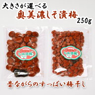 【送料無料・ポスト投函】 小松洋二さんの 無添加 奥美濃 梅干し 250g 自然食品 しそ漬梅 小粒 小梅 郡上…