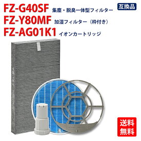 ＼マラソンSALE中！ポイントUP／シャープ 空気清浄機用交換用フィルター 集じん・脱臭一体型フィルター fzg40sf 加湿フィルター fz-y80mf 枠付き Ag+イオンカートリッジ fz-ag01k1 バリエーション選択可能 対応型番：fzg40sf -fz-y80mf- fz-ag01k1 互換品 送料無料