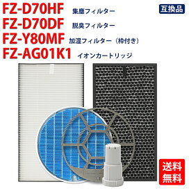空気清浄機交換用 集じんHEPAフィルター FZ-D70HF 脱臭活性炭フィルター FZ-D70DF 加湿フィルター FZ-Y80MF(枠付き2802140115) FZ-AG01k1イオンカートリッジ Ag+銀イオンペレット 非純正 互換品 バリエーション選択可能 セット買い バラ売り 全国送料無料