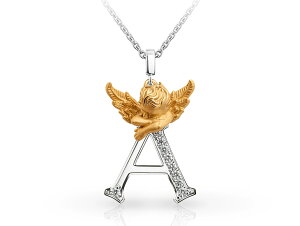 �yNEW�zCarrera y Carrera �J�����C�J���� MY ANGEL LETTERS A necklace K18 18�� �C�G���[�S�[���hyellowgold �z���C�g�S�[���hwhitegold �_�C�������h 0.08ct ��5.37g �`�F�[����44cm �W���G���[�y�V�i�z