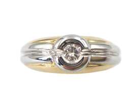 BOUCHERON ブシュロン リング 指輪 Au750保証 イエローゴールド ダイヤモンド 約6.2g 幅約3.1-7.2mm #51（国内サイズ＃11）送料無料【中古】