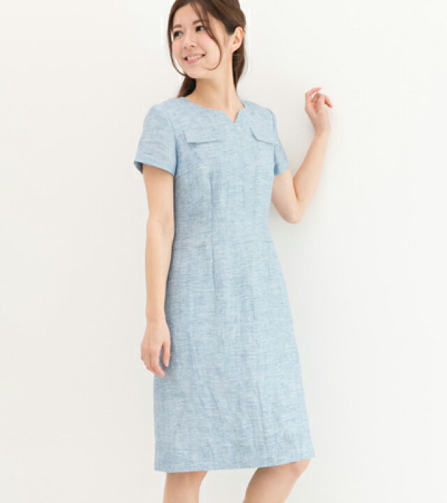 楽天市場 送料無料 お直し１回無料 自分の好きなサイズと服地で作れる 飾りフラップ付き ローウエスト切替 半袖ワンピース 7号 15号 までぴったりサイズオーダーメイド ブティックひでき レディース オーダー ワンピース ヨーロッパ服地のひでき