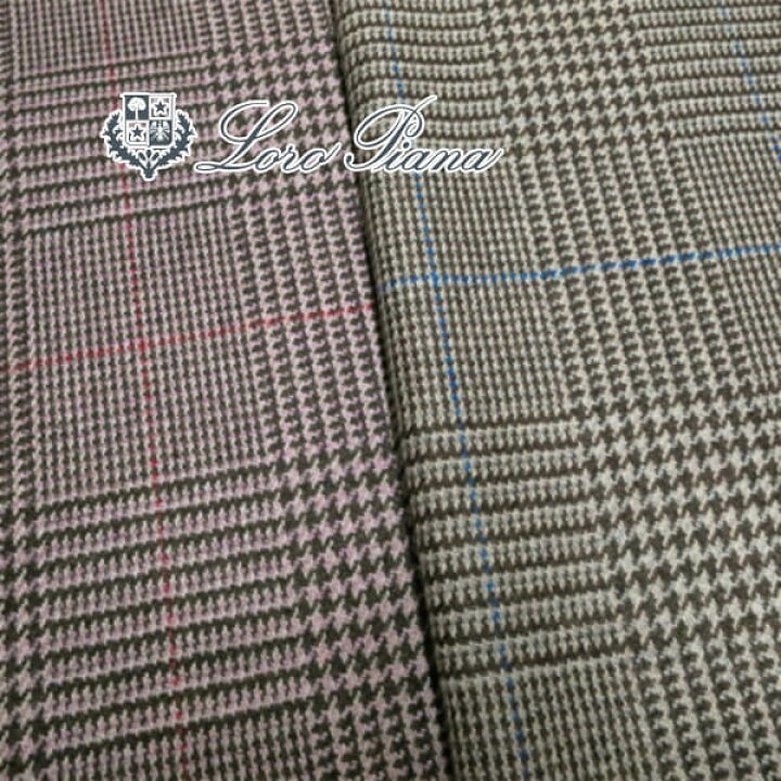 楽天市場】イタリー Loro Piana ピュアカシミヤ 先染めグレンチェック  