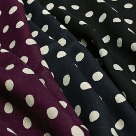 日本製 リネンシーチング ダイアゴナルラフドットプリント 全3色 J[オーダーカット生地 10cm単位] 【RCP】