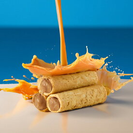 【12月下旬納品】香ばしいピーナッツ入りエッグロール8本入り　手作り　台湾名産　中華お菓子　エッグロ－ル