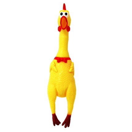 楽天市場 叫ぶ びっくりチキン イエロー Sns 話題 鳴る 鳴く ニワトリ おもしろ 雑貨 シャウティングチキン 43cm Mサイズ ハイドアウト