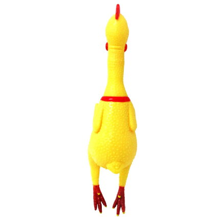 楽天市場 叫ぶ びっくりチキン イエロー Sns 話題 鳴る 鳴く ニワトリ おもしろ 雑貨 シャウティングチキン 43cm Mサイズ ハイドアウト