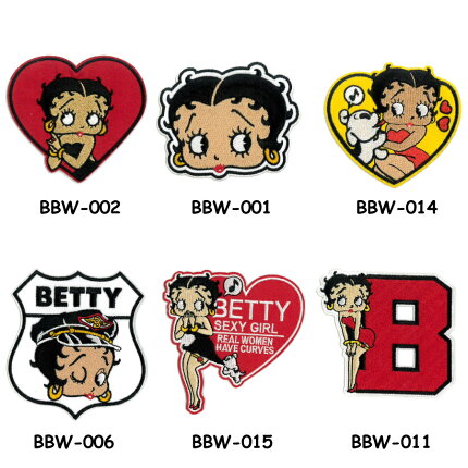 楽天市場 メール便送料無料 ベティーブープ ワッペン Betty Boop ベティ ブープ ベティちゃん ベティーちゃん かわいい カスタム おしゃれ オシャレ アメリカン雑貨 アメリカ雑貨 ハイドアウト