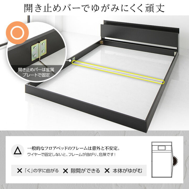 楽天市場】【メーカー直送】スタイリッシュ ローベッド すのこベッド 
