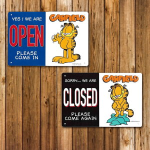 �y��z�� �������z�y�Ŕz�v���X�`�b�N�T�C���{�[�h �K�[�t�B�[���h (OPEN / CLOSED) �I�[�v�� �N���[�Y ���� �� �j�O�C���e���A ���b�Z�[�W �T�C���v���[�g �A�����J���G�� Garfield