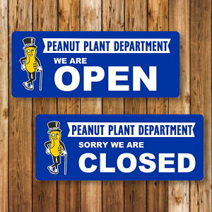 �y��z�� �������z�y�Ŕz�v���X�`�b�N�T�C���{�[�h Mr�s�[�i�b�c WE ARE OPEN / CLOSED (���\���ʃ^�C�v) �I�[�v�� �N���[�Y [PEANUT OPEN/CLOSED] �� �� �v���T�C�� �O�b�Y ���� ���킢�� �C���e���A