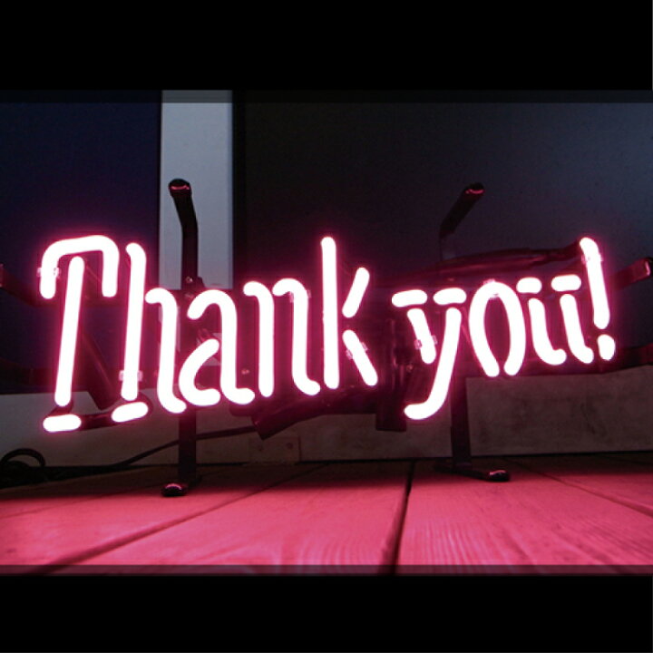 楽天市場 送料無料 ネオンサイン 看板 ネオン管 ネオンライト Neon Sign インテリア 店舗用 ガラス管 電飾看板 おしゃれ アメリカン雑貨 アメリカ雑貨 カフェ Bar バー レストラン Thank You ハイドアウト
