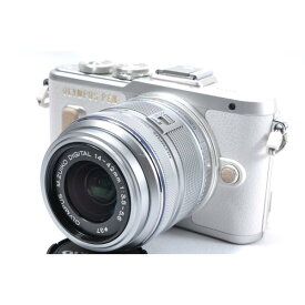 【中古】【1ヶ月保証】 オリンパス OLYMPUS E-PL8 レンズセット ホワイト ミラーレス SDカード付き