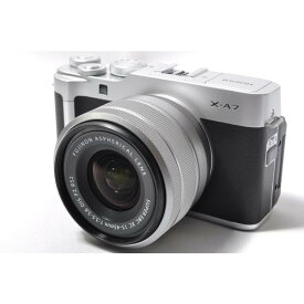 【中古】【1ヶ月保証】 富士フイルム FUJIFILM X-A7 レンズキット シルバー SDカード付き ミラーレス一眼