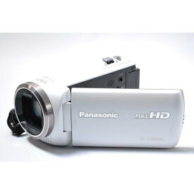【中古】【1ヶ月保証】 ビデオカメラ パナソニック Panasonic HDビデオカメラ V480MS 32GB 高倍率90倍ズーム ホワイト HC-V480MS-W SDカード付き
