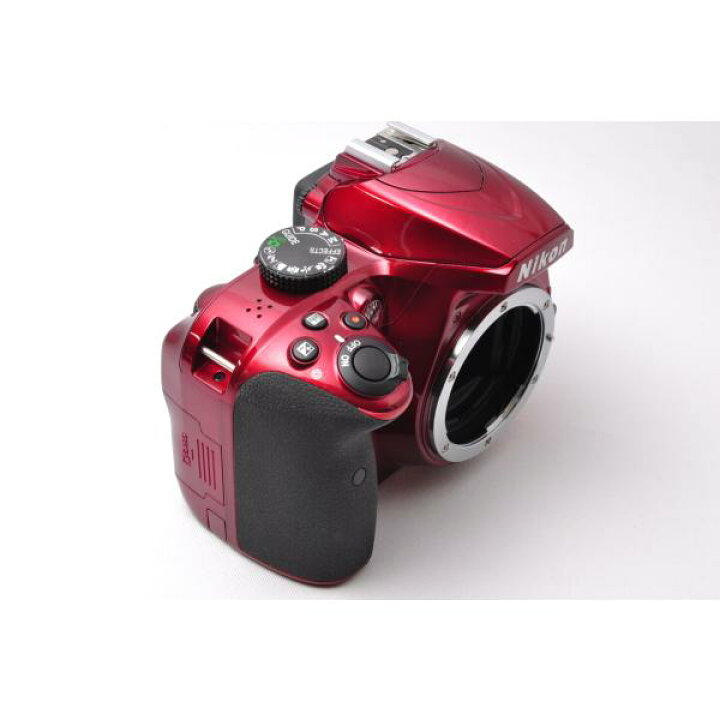 Nikon D3400 レンズキット レッド☆極上美品☆スマホへ転送♪新品SD  