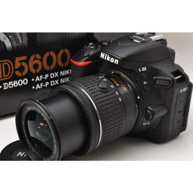 【中古】【1ヶ月保証】 ニコン Nikon D5600 レンズキット ブラック SDカード(16GB)付き