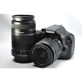 【中古】【1ヶ月保証】 キヤノン Canon EOS kiss X4 標準＆望遠ダブルズームキット 動画撮影 SDカード付き