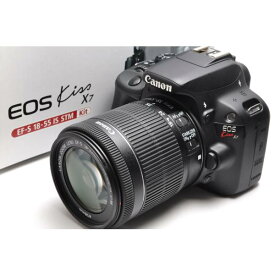 【中古】【1ヶ月保証】 一眼レフカメラ キヤノン Canon EOS kiss X7 18-55mm IS STMレンズキット SDカード付き