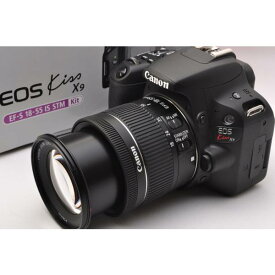 【中古】【1ヶ月保証】 デジタル一眼レフ カメラ Canon キャノン EOS Kiss X9 レンズキット ブラック SDカード付き