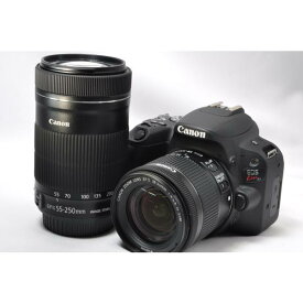 【中古】【1ヶ月保証】 デジタル一眼レフ カメラ Canon キャノン EOS Kiss X9 ダブルズームキット ブラック SDカード付き