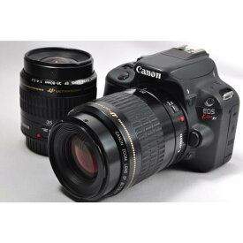 【中古】【1ヶ月保証】 一眼レフカメラ キヤノン Canon EOS kiss X7 標準＆望遠ダブルズームセット 動画撮影 SDカード付き