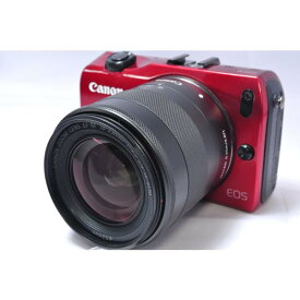 【中古】【1ヶ月保証】 キヤノン Canon EOS M レンズキット レッド ミラーレス一眼 SDカード付き