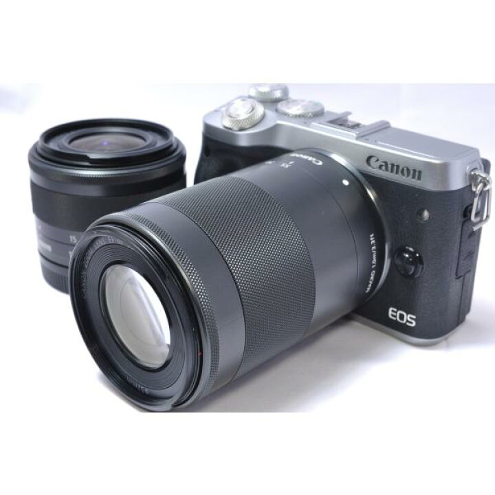 楽天市場】【中古】【1ヶ月保証】 Canon キヤノン EOS M6 ダブルズーム  