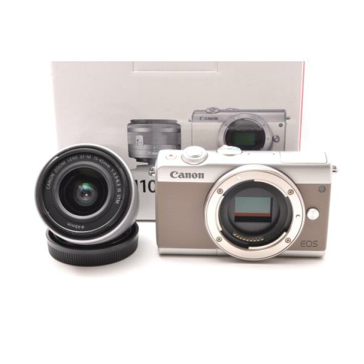 スマホ転送機能付キヤノン EOS M100ホワイト 18ー150レンズセット
