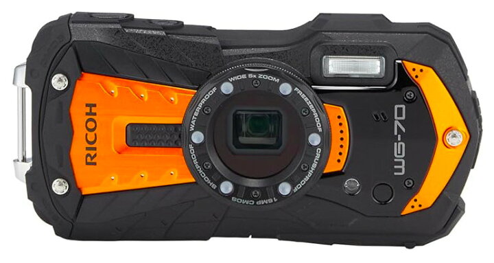 楽天市場】【中古】【1ヶ月保証】 RICOH リコー WG-70 オレンジ 本格 