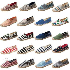 【楽天スーパーSALE】エスパドリーユ メンズ レディース カップルシューズ 帆布 エスパ スリッポン 2022新作 フラットシューズ 履きやすい