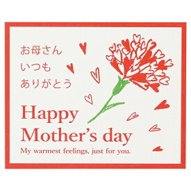 母の日メッセージカード-10/ハートカーネーション プレゼント ギフト包装 まとめてラッピング出産祝い ギフト 誕生日プレゼント クリスマス バレンタインデー ホワイトデー 母の日 父の日 結婚祝い ラッピング袋