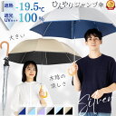 晴雨兼用傘 日傘 長傘 メンズ レディース 大きい 60cm 遮熱 遮光率100% UVカット率100% 焼かない 紫外線対策 熱中症対策 通勤 通学 外回り スポーツ観戦 男の日傘 おすすめ 人気 丈夫 ワンタッチ ジャンプ傘 無地 ひんやり傘 リーベン 0104 0102