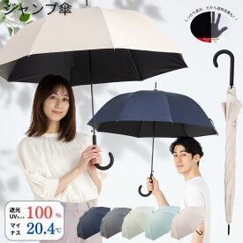 日傘 長傘 メンズ レディース 晴雨兼用 大きい 60cm 遮熱 遮光率100% UVカット率100% 紫外線 熱中症対策 通勤 通学 スポーツ観戦 おすすめ 人気 男の日傘 丈夫 ワンタッチ ジャンプ傘 ひんやり傘 クールプラス リーベン 1541