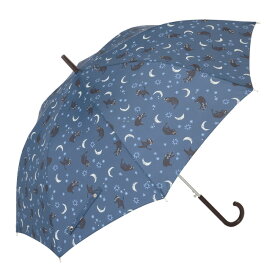 大きい傘 レディース 雨傘 ジャンプ傘 65cm おしゃれ 花柄 フラワー 猫柄 長傘 大きめ ワンタッチ グラスファイバー 丈夫 LIEBEN-0478