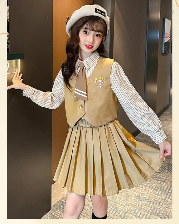 制服 スカート 大きい 長袖 肌着 好 110 七五三 女の子 7歳 春服 