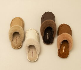 ボア スリッパ ルームシューズ レディース メンズ 男女兼用 冬用 防寒 あったか 室内履き もこもこ 起毛 厚手 防水 PU素 EVAソール 防滑 耐久 静音 フローリング対応 家庭用 来客用 リラックス 日常使い おしゃれ ナチュラル 室内用