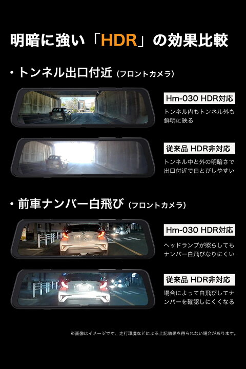 楽天市場】【最新型 360万画素】 ドライブレコーダー ミラー 前後 