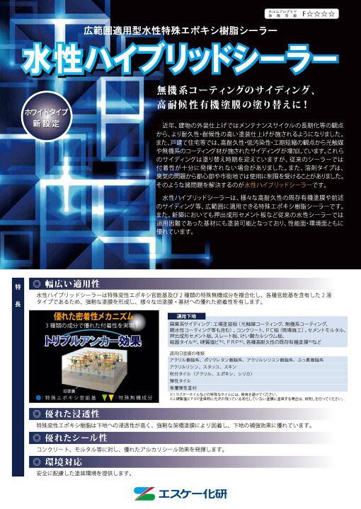 楽天市場】エスケー化研 水性ハイブリッドシーラー 15kgセット 