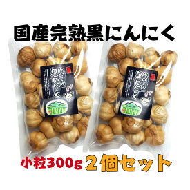 国産【岐阜県恵那産】胞山（えなさん）完熟黒にんにく小粒300g2個セット 国産 安心 岐阜県 えな 恵那産 ひがしの 東野 甘い 柔らかい フルーティー 生産者 黒にんにく くろにんにく クロニンニク 完熟 贈答 お試し 得用 不揃い 規格外 無選別 大容量 小粒